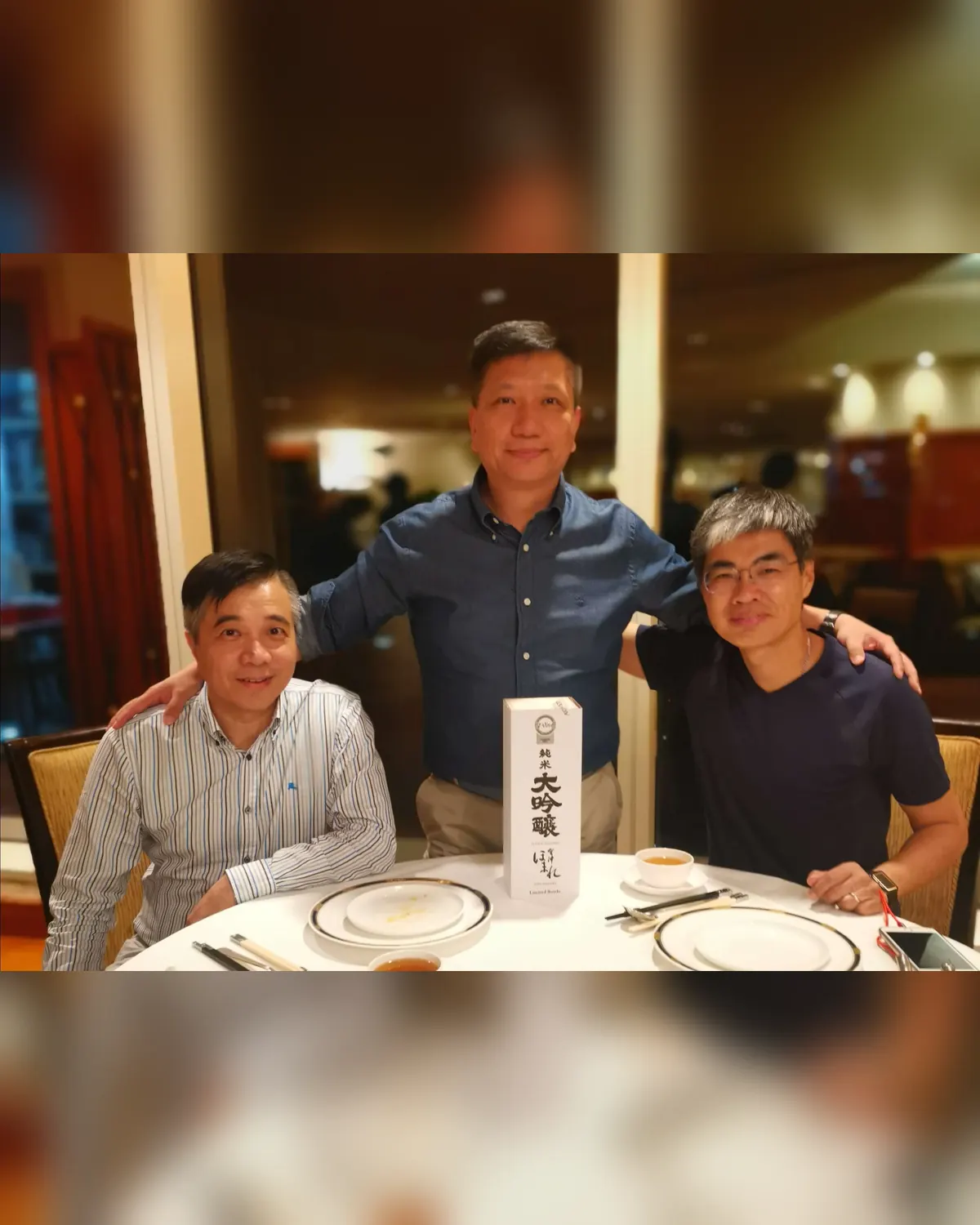 Dinner with my CUHK classmates in Hong Kong, Lewis Tse and Desmond Cheng.