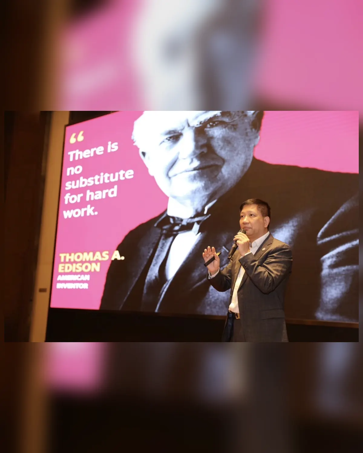 Being the keynote speaker at the International Education Forum in China.