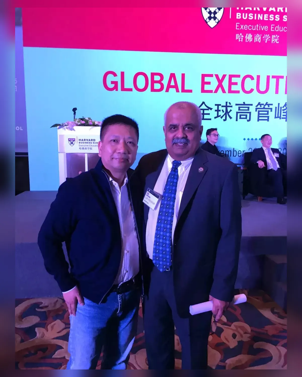 Meeting with the HBS Professor Narayandas in Shanghai.