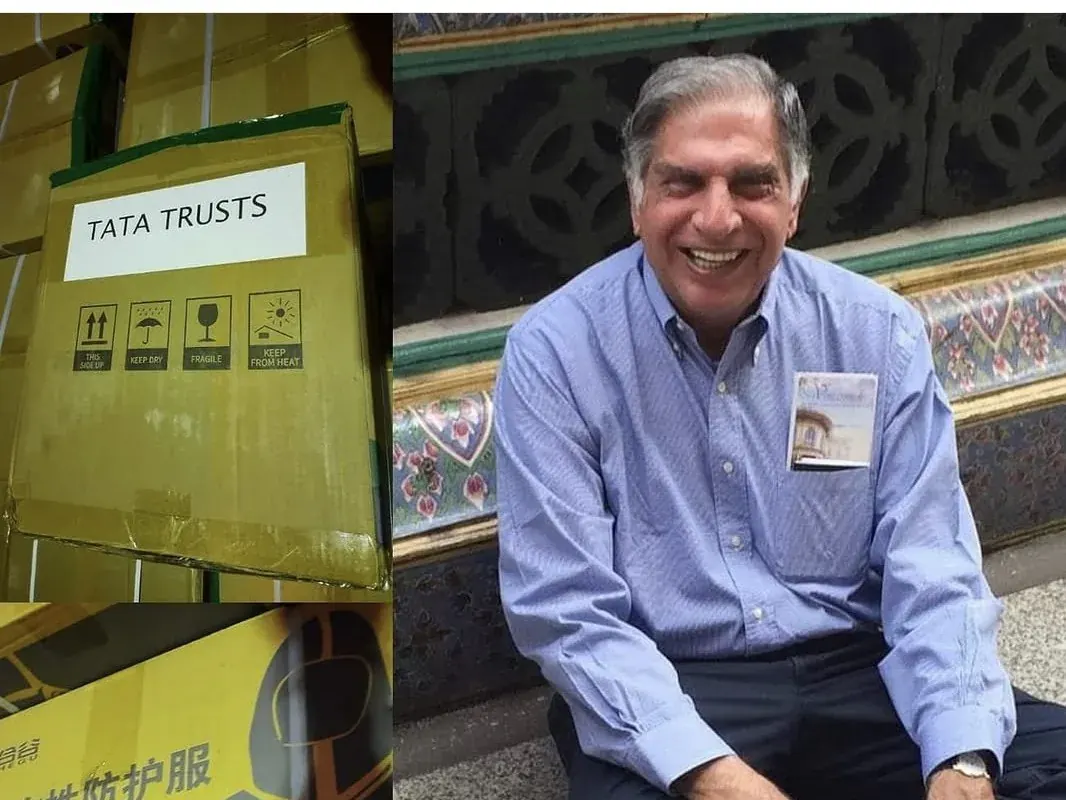 First batch of Tata Trusts medical supplies and Mr. Ratan Tata
