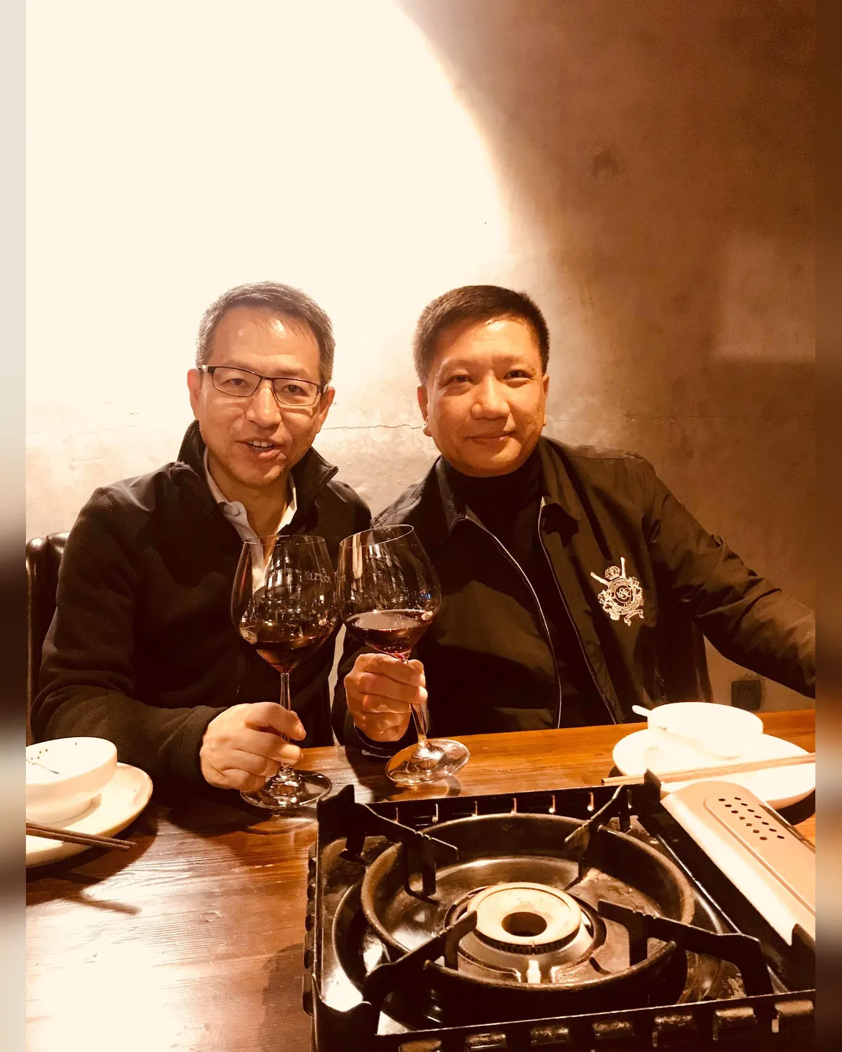 Dinner with Guan Ong, the Chairman of the Singapore China Chamber of Commerce.