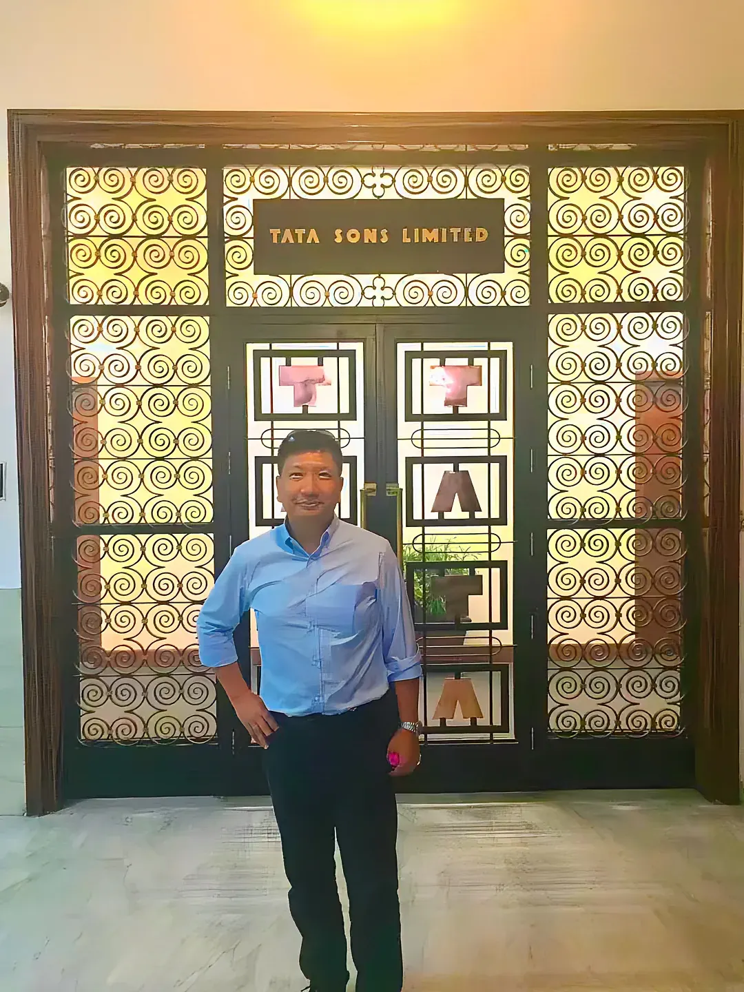 At the Tata &amp; Sons Limited headquarters in India.